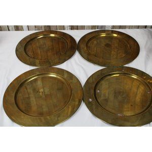 (4) Denmark Brass Chargers